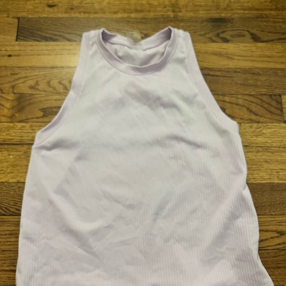 CALIA by Carrie Underwood Lavender Ribbed Tank